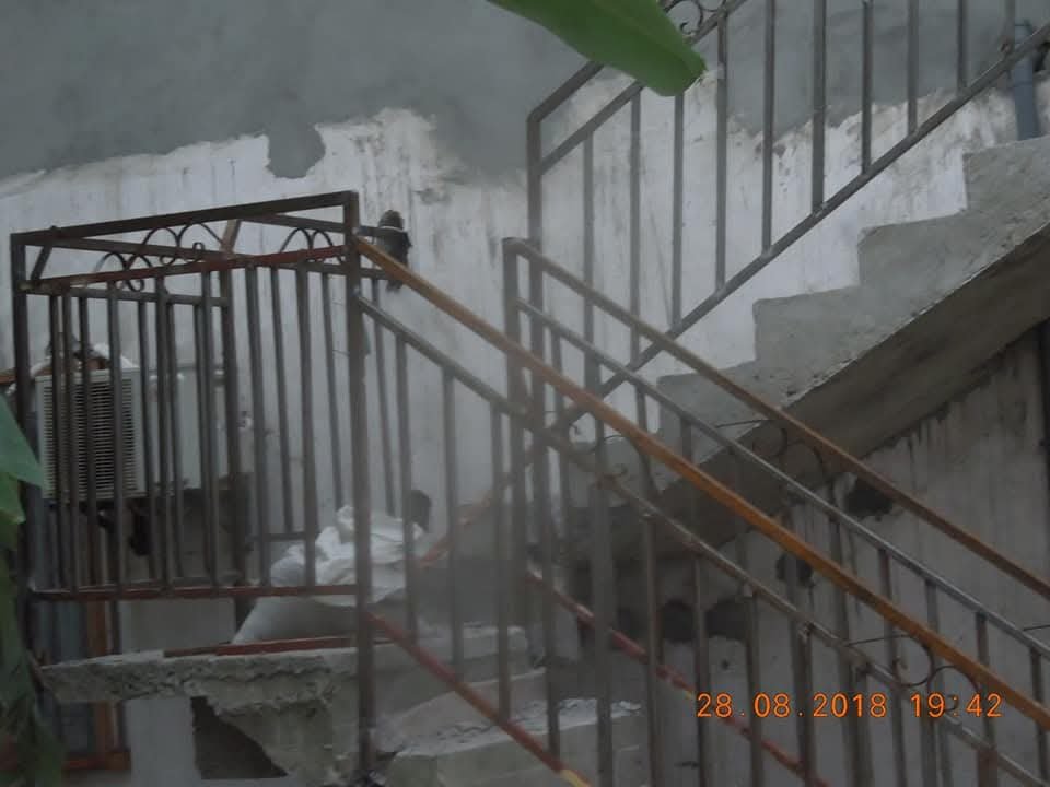 Escalier béton et garde-corps métalliques réalisés